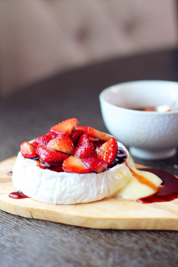 Camembert with Balsamic Macerated Strawberries