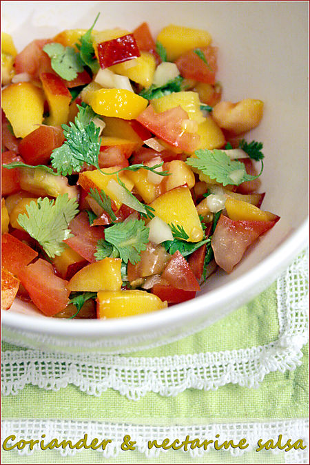 Nectarine & Coriander Leaf Salsa