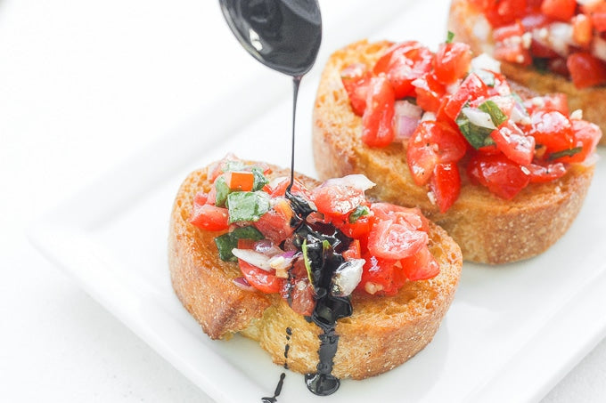 Easy Tomato Bruschetta with Reserve Balsamic