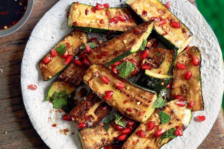 Fried Zucchini with Hot Balsamic